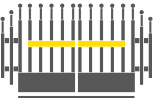 Carousel Icon VarioGate double adjustable Tailgate fence