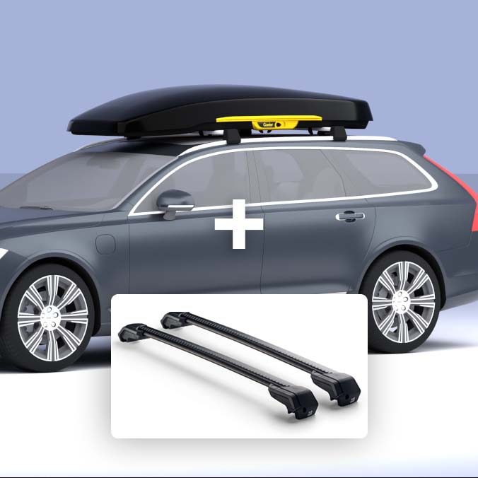 MIMsafe Carrier skidbox produktbild med Mont Blanc takräcken MIMsafe Carrier skidbox produktbild med Mont Blanc takräcken