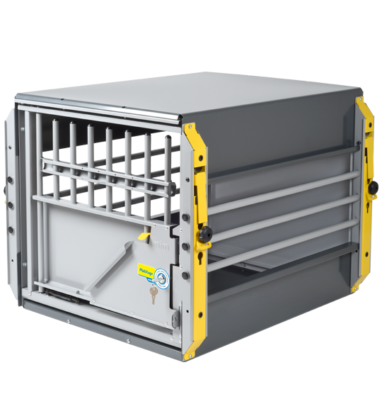 Hundbur med säkerhet i prio